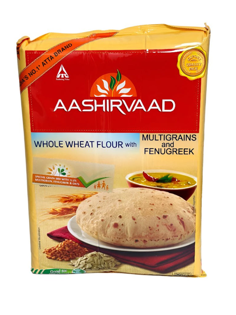 Aashirvaad whole wheat flour with multigrains and Fengreek 5kg