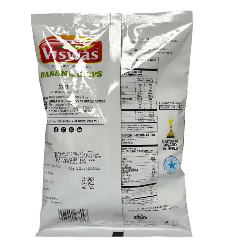 Viswas Banana Chips 150g